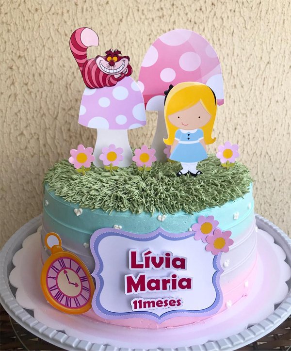 Bolo de Glacê dois - Maravilhas Da Alice Bolos E Doces